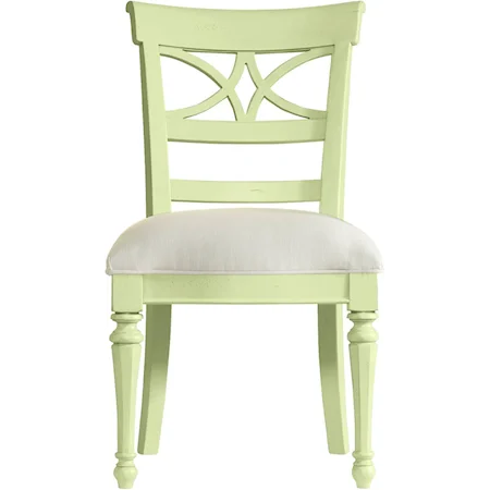 Sea Watch Side Chair with Coastal Cloud Upholstery